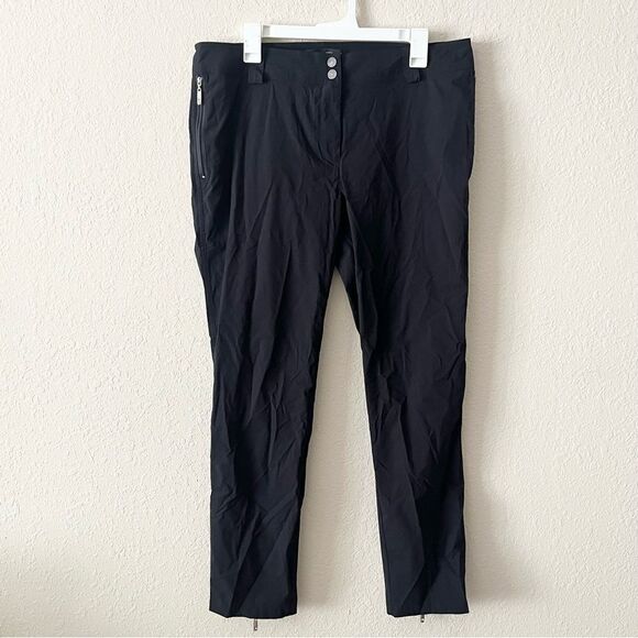 Anatomie Susan Ankle Zip Pants Skinny Black Pockets Size XL